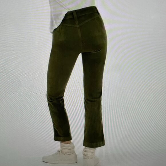 Free People Olive Green Corduroy Pants Size 0 - Picture 2 of 16